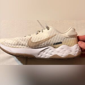 Nike Renew Beige and White Sneakers